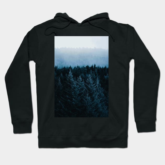 Vibrant Misty Forest Hoodie by AshStore